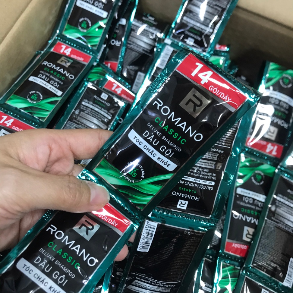 Dầu Gội Nam Romano Classic Dạng Gói (12 gói *5gr)