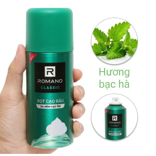 Bọt Cạo Râu Romano Classic 175ml
