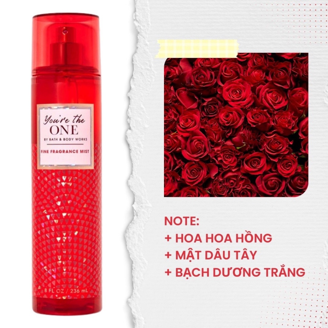Xịt Thơm Toàn Thân Bath & Body Works You're The One 236ml