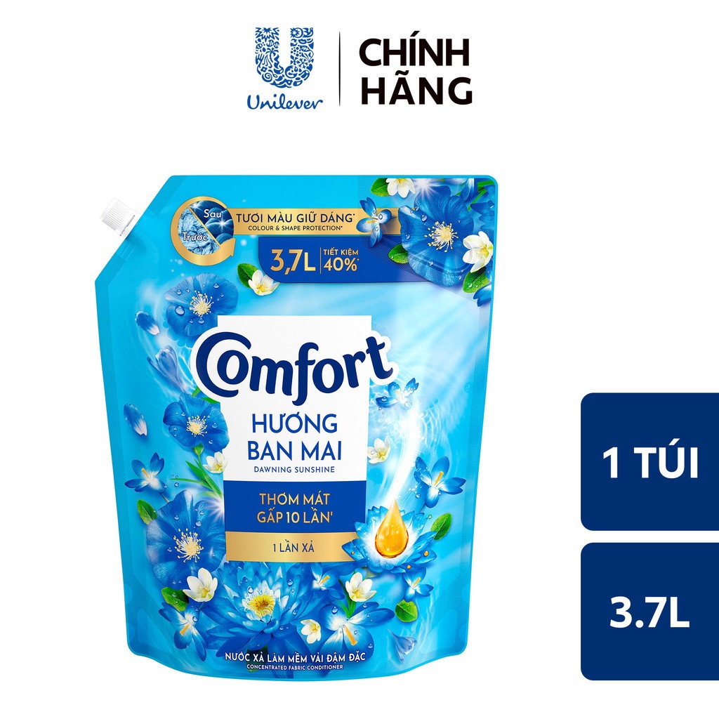 Nước xả vải COMFORT trắng 3.6 lít (túi)