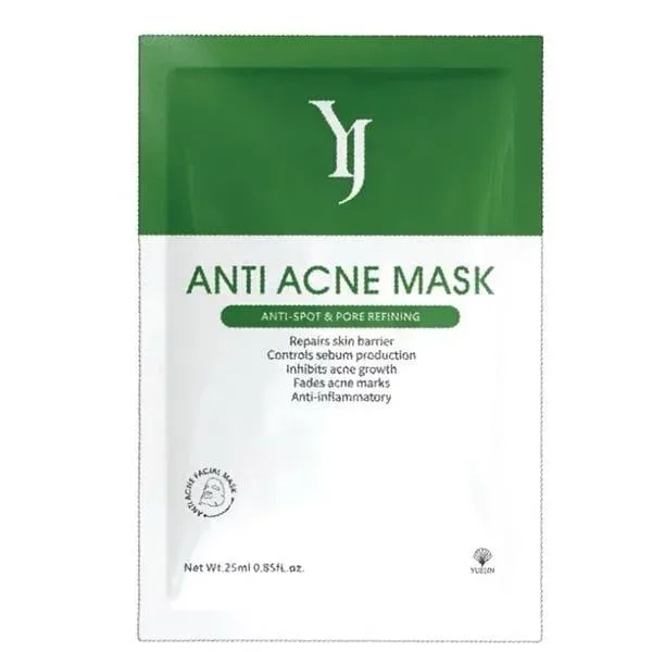 YUEJIN Mặt nạ giảm mụn Anti Acne Mask 25ml (xanh lá)