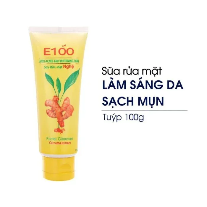 Sữa Rửa Mặt Giúp Hỗ Trợ Sáng Da E100 100G