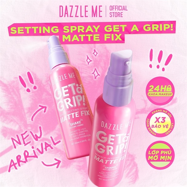 DAZZLE ME xịt khóa nền make up 60ml