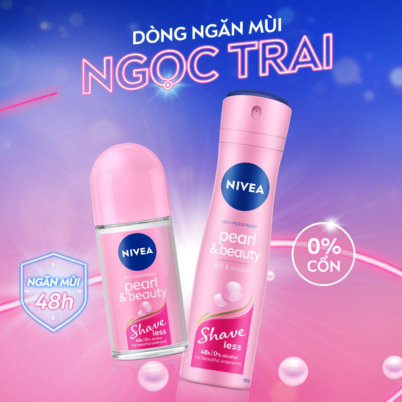 Lăn Khử Mùi Nivea Ngọc Trai Mịn Mượt Quyến Rũ 50ml (MỚI)