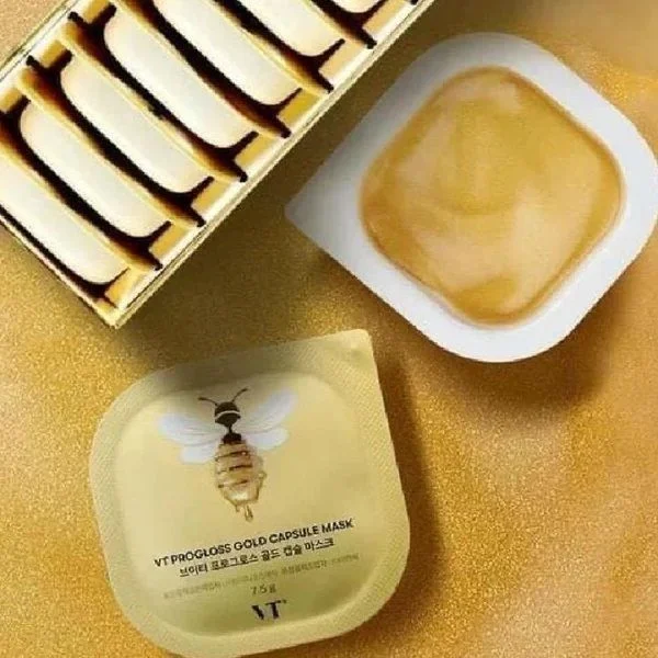 Set Mặt Nạ Mask Sữa Ong Chúa VT Progloss Gold Capsule 7,5g (Set 3 hộp)
