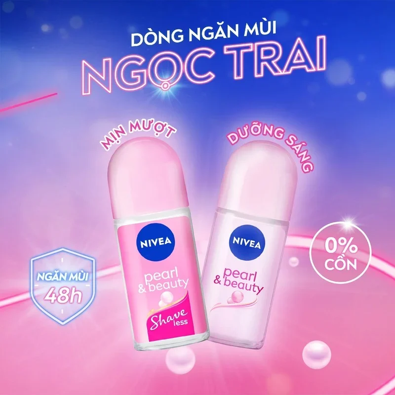Lăn Khử Mùi Nivea Ngọc Trai Mịn Mượt Quyến Rũ 50ml (MỚI)