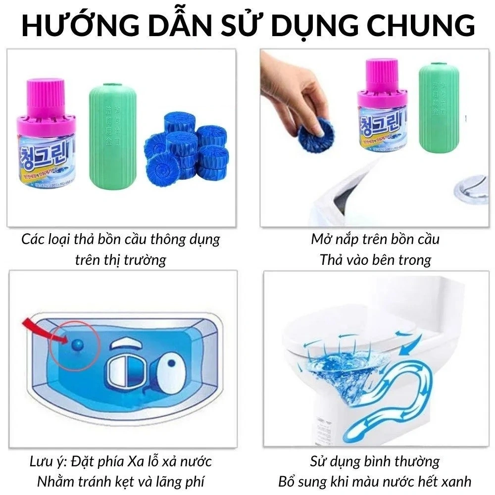 cốc thả bồn cầu TOILET CLEANERS 180gr Hàn Quốc