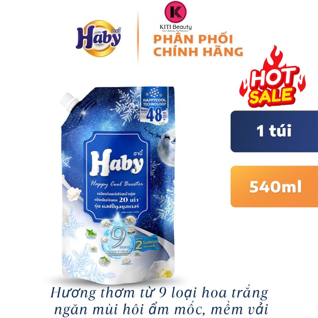 Nước xả vải Haby Booster Nhập Khẩu Thái Lan túi 540ml