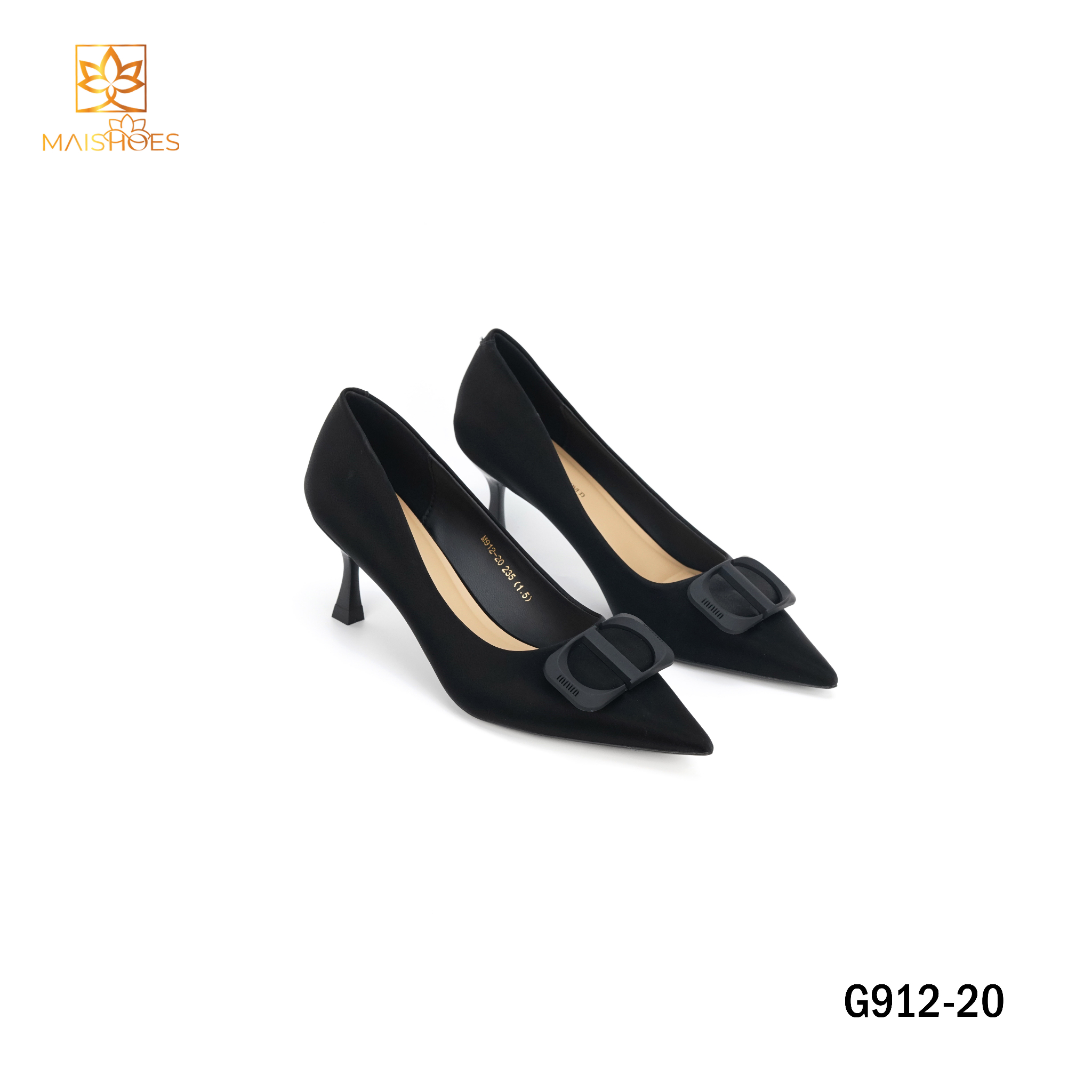GIÀY NỮ GÓT NHỌN 5CM QUAI DA SIMILI G912-20