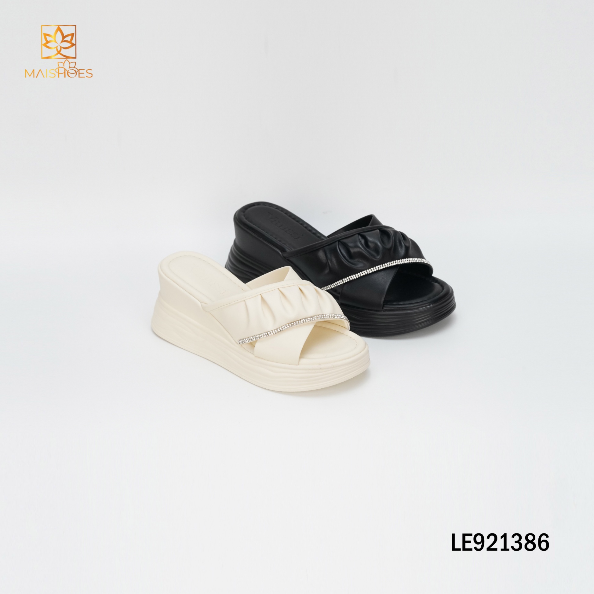 DÉP LÊ NỮ QUAI DA SIMILI SIÊU XINH LE921386