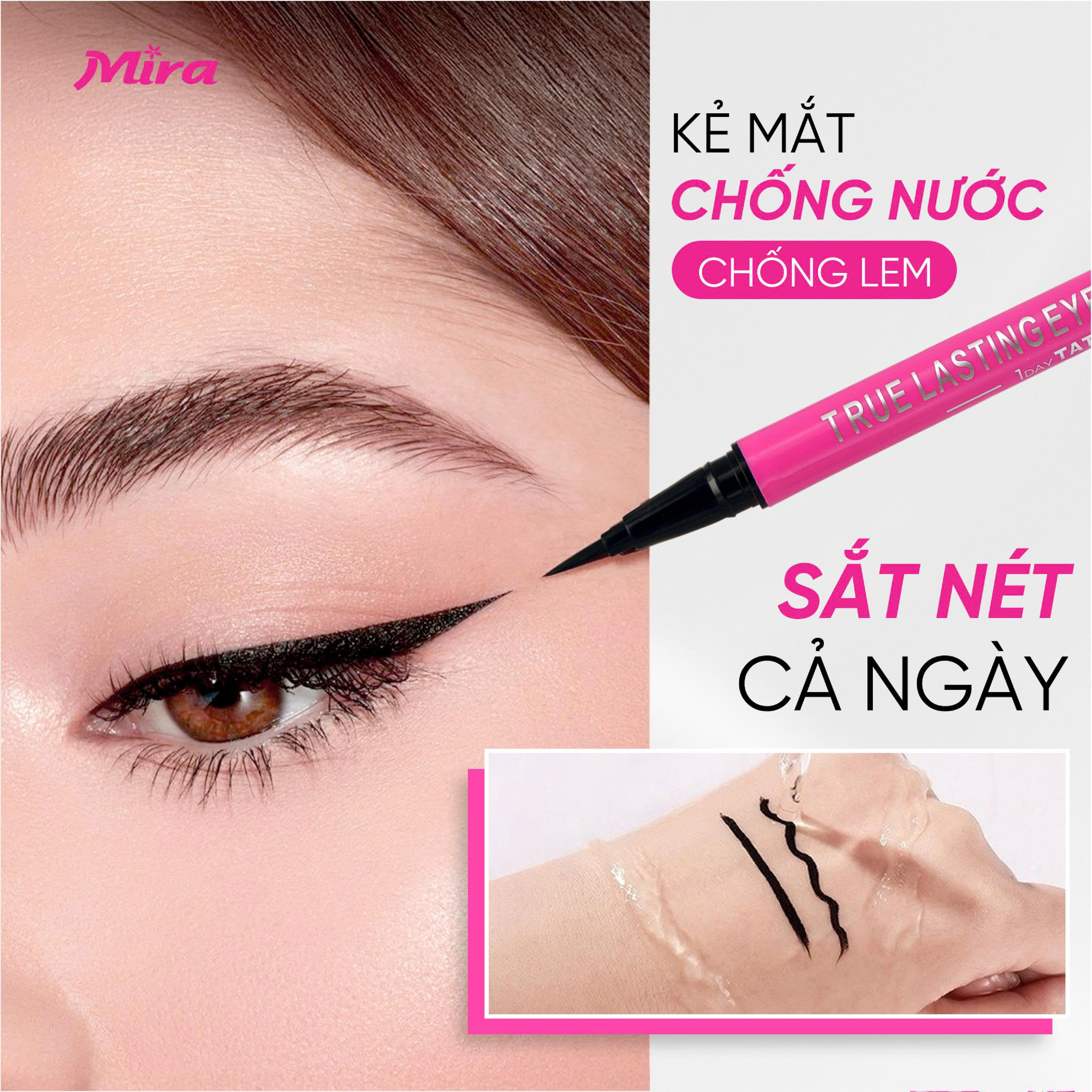Mira True Lasting Eyeliner: Bút kẻ mắt chuẩn nét, bền màu và dễ dàng sử dụng