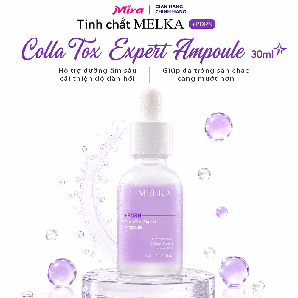 Tinh Chất Melka Colla Tox Expert Ampoule | Dưỡng Ẩm Sâu, Hỗ Trợ Da Căng Mịn Và Săn Chắc
