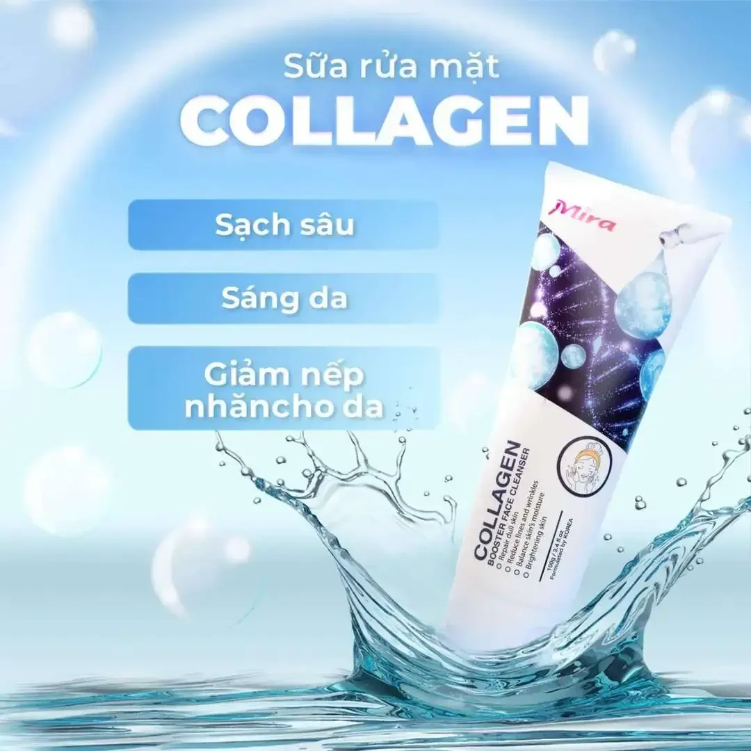 Sữa Rửa Mặt Dưỡng Ẩm Tăng Cường Collagen