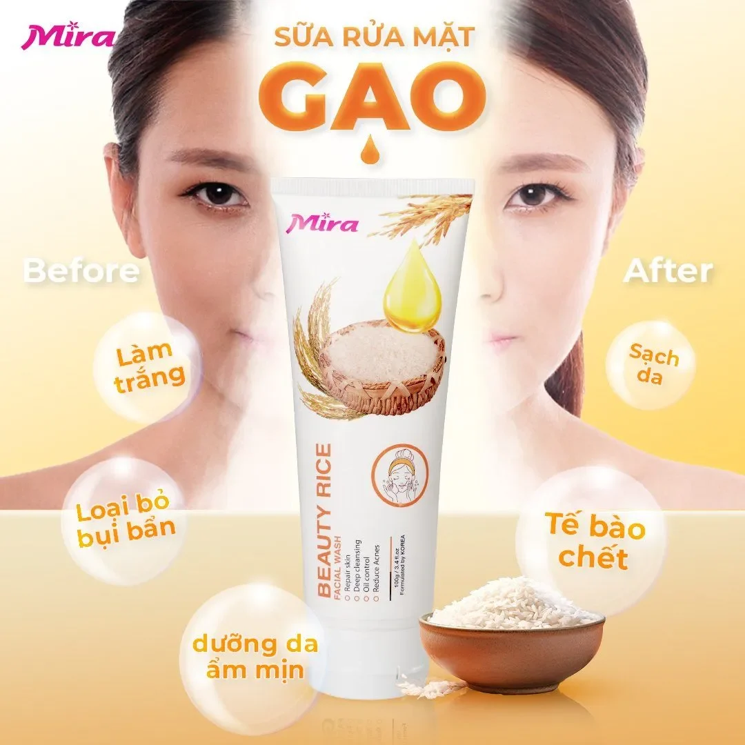 Sữa Rửa Mặt Chiết Xuất Từ Gạo