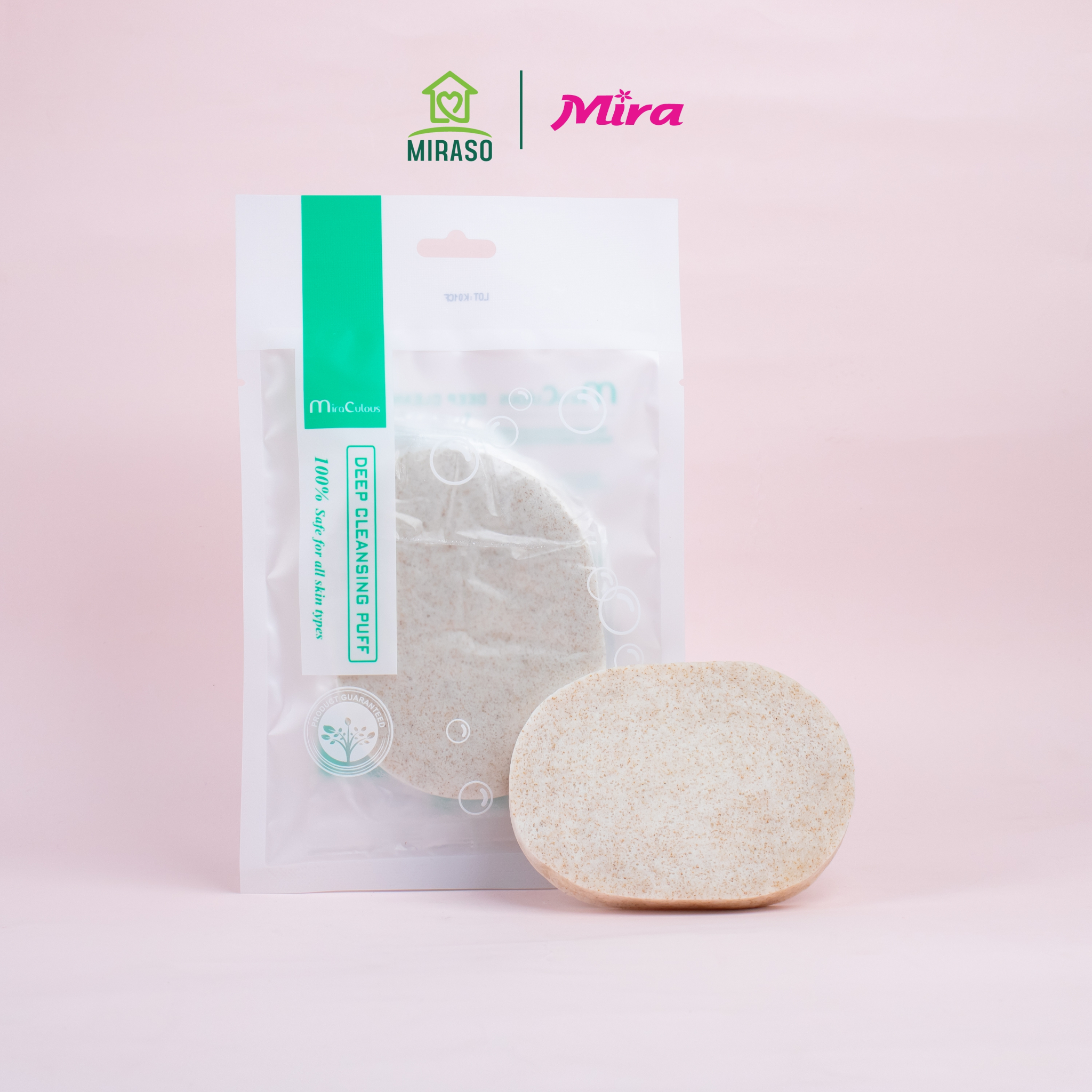 Bông Bọt Biển Tẩy Tế Bào Chết MiraCulous Cát Trắng D298