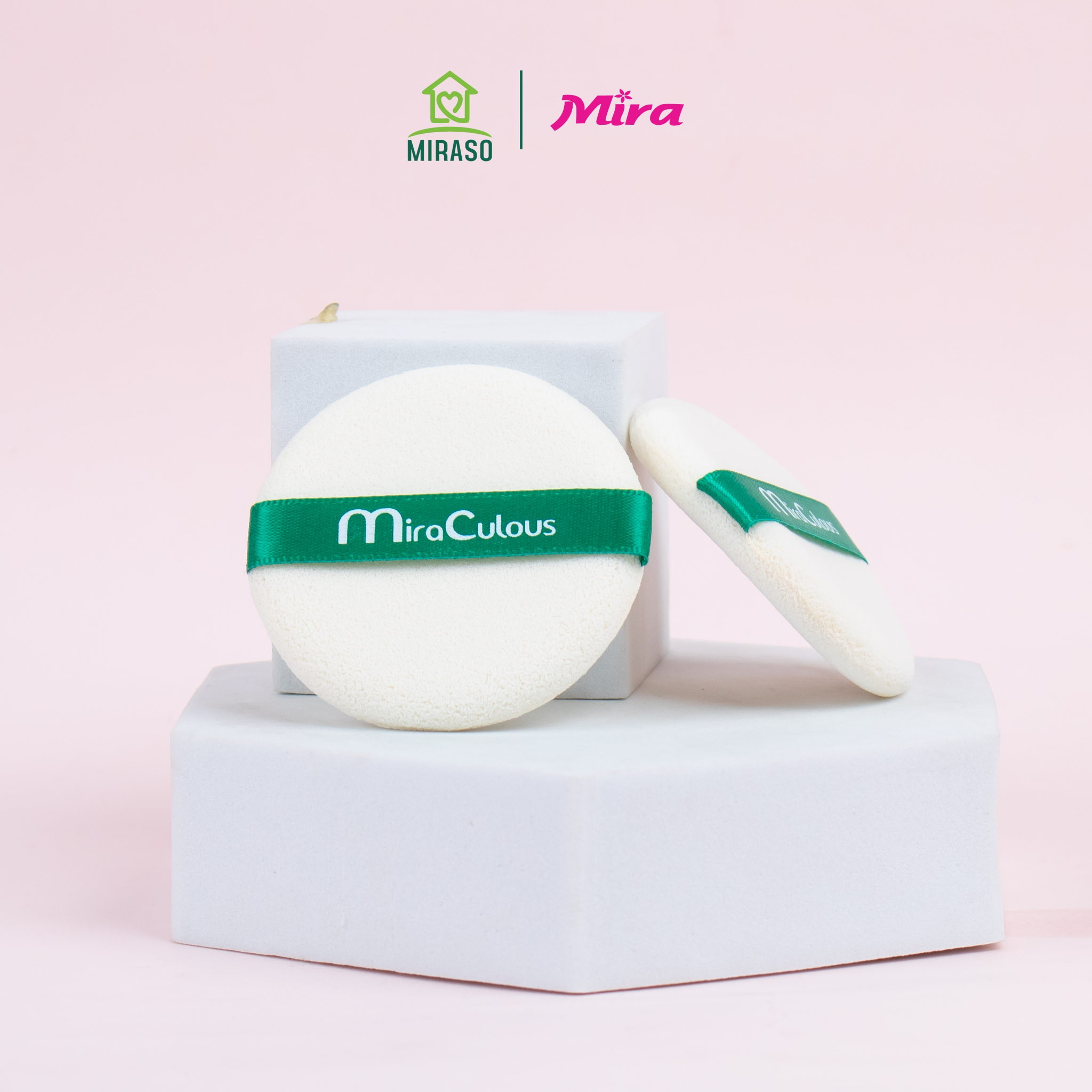 Bông Phấn Ướt Tay Cầm MiraCulous Hình Tròn D277