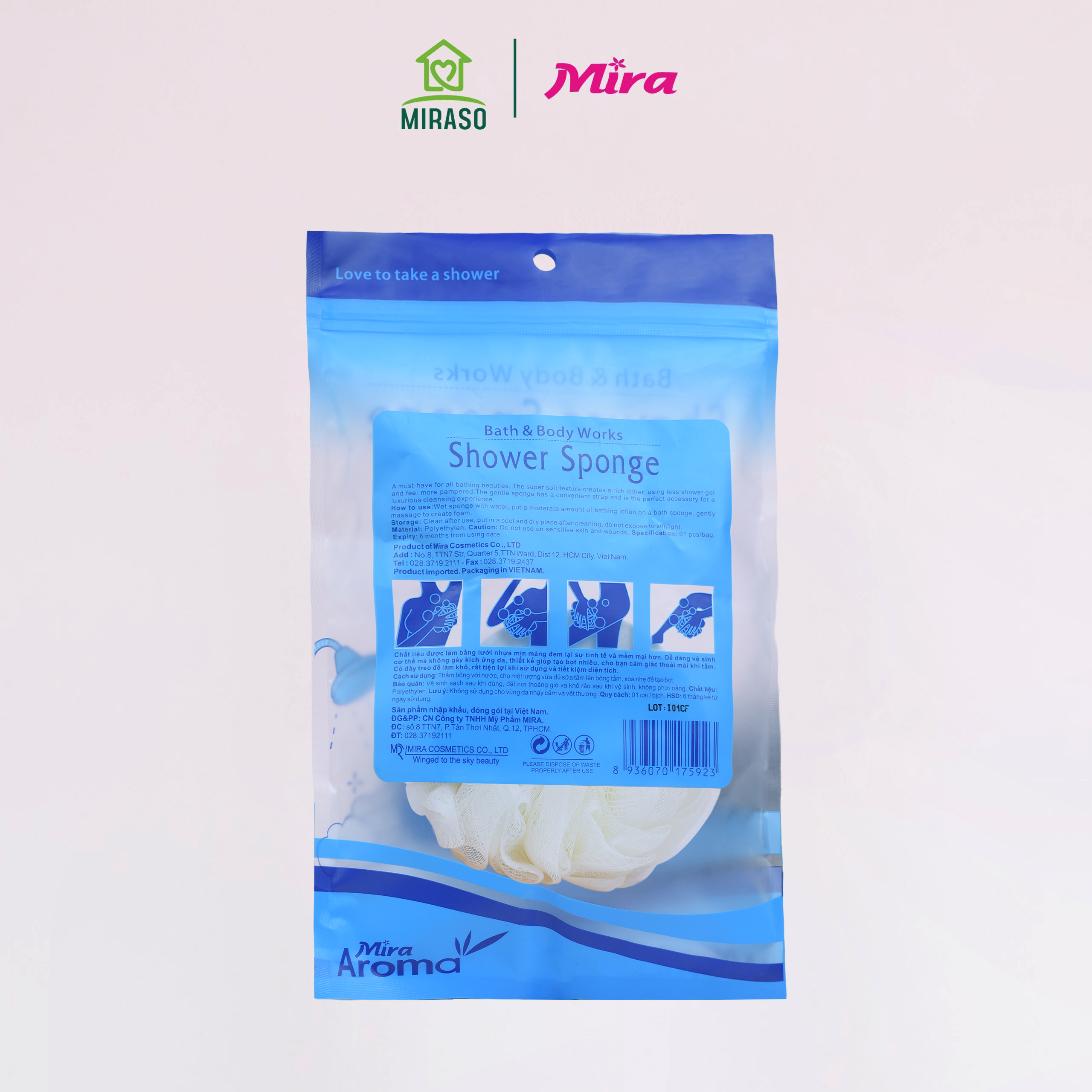 Bông tắm cao cấp Aroma C545