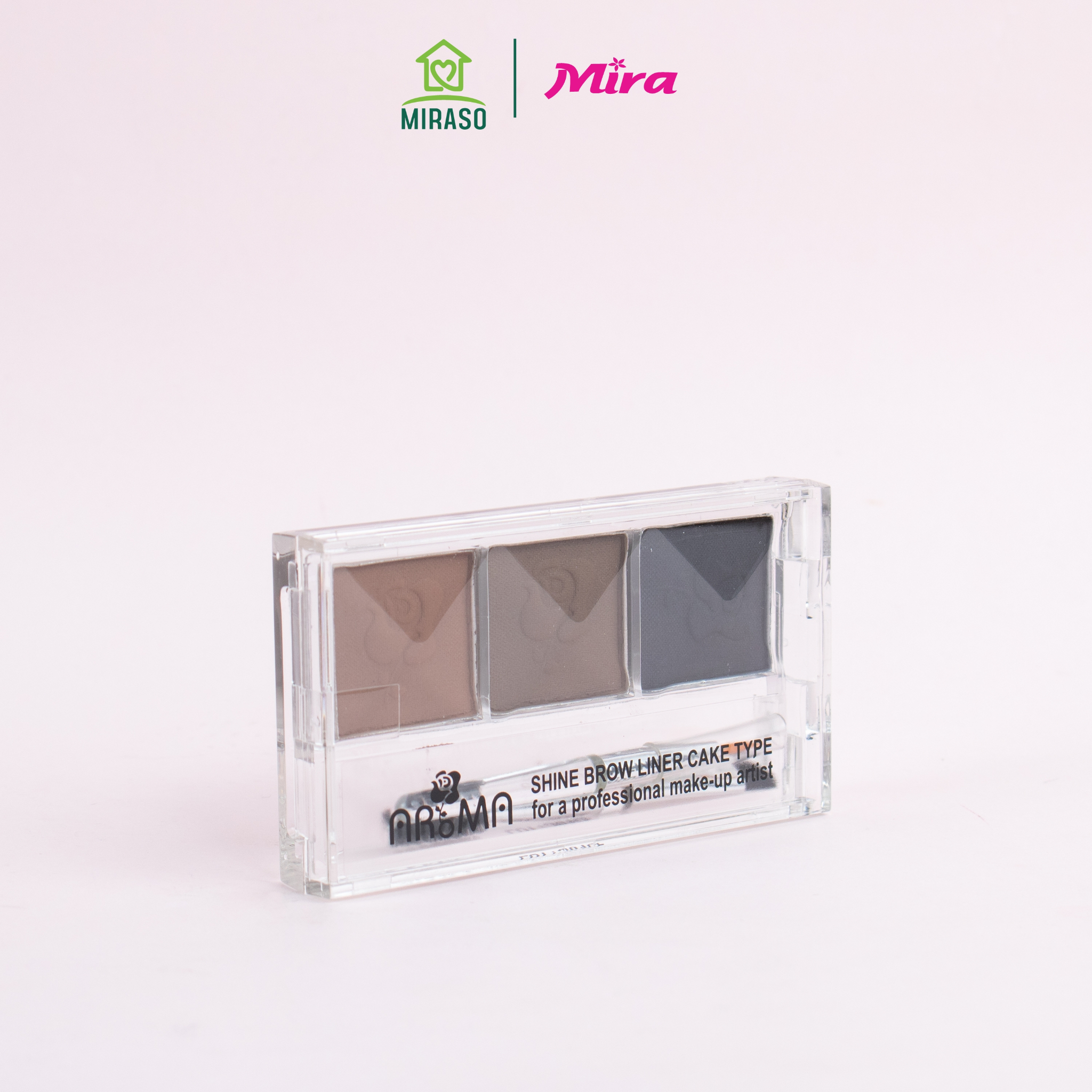 Bột kẻ mày AROMA shine brown liner cake type