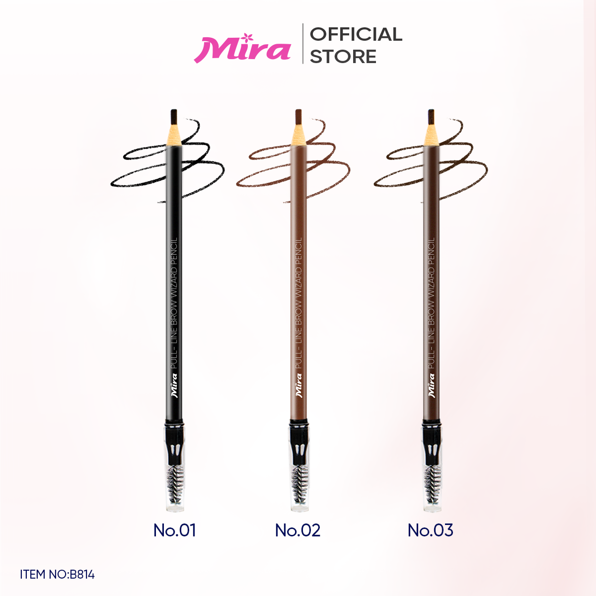 CHÌ MÀY XÉ 2 ĐẦU MIRA PULL - LINE BROW WIZARD PENCILc B814