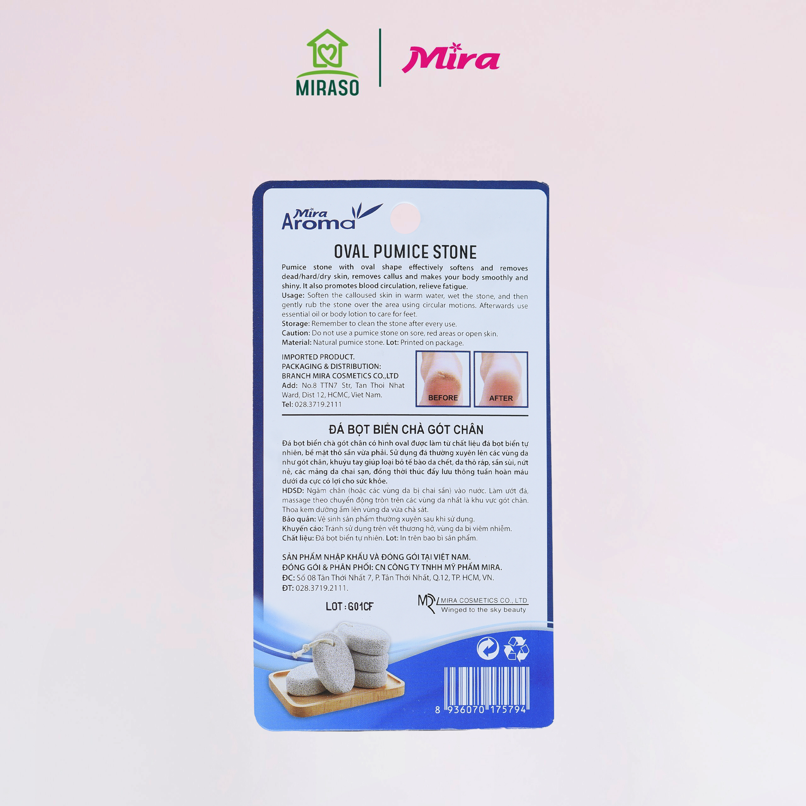 Đá Chà Gót Chân Aroma Oval Pumice Stone C534