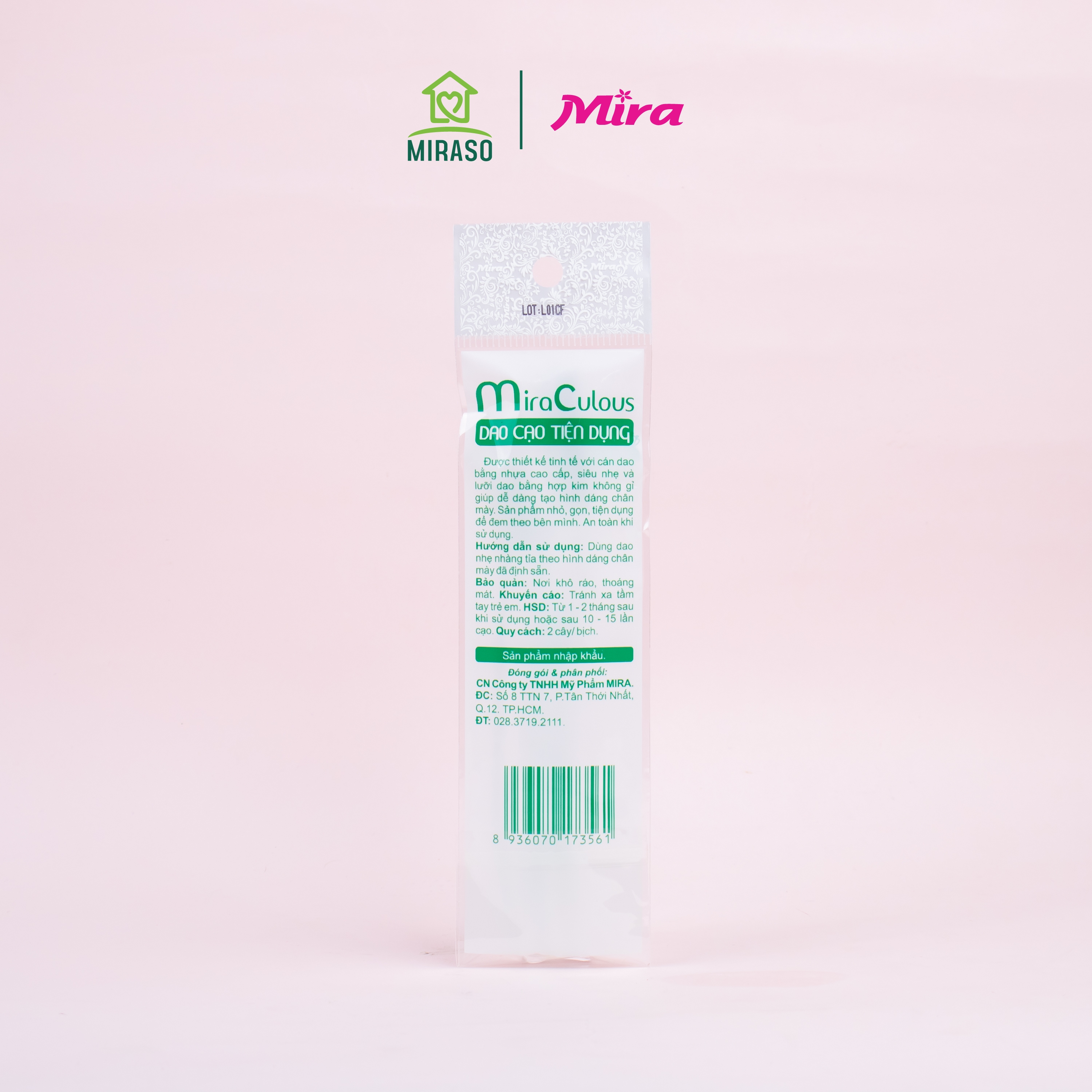 Dao Cạo Tiện Dụng MiraCulous Eyebrow Razor D328