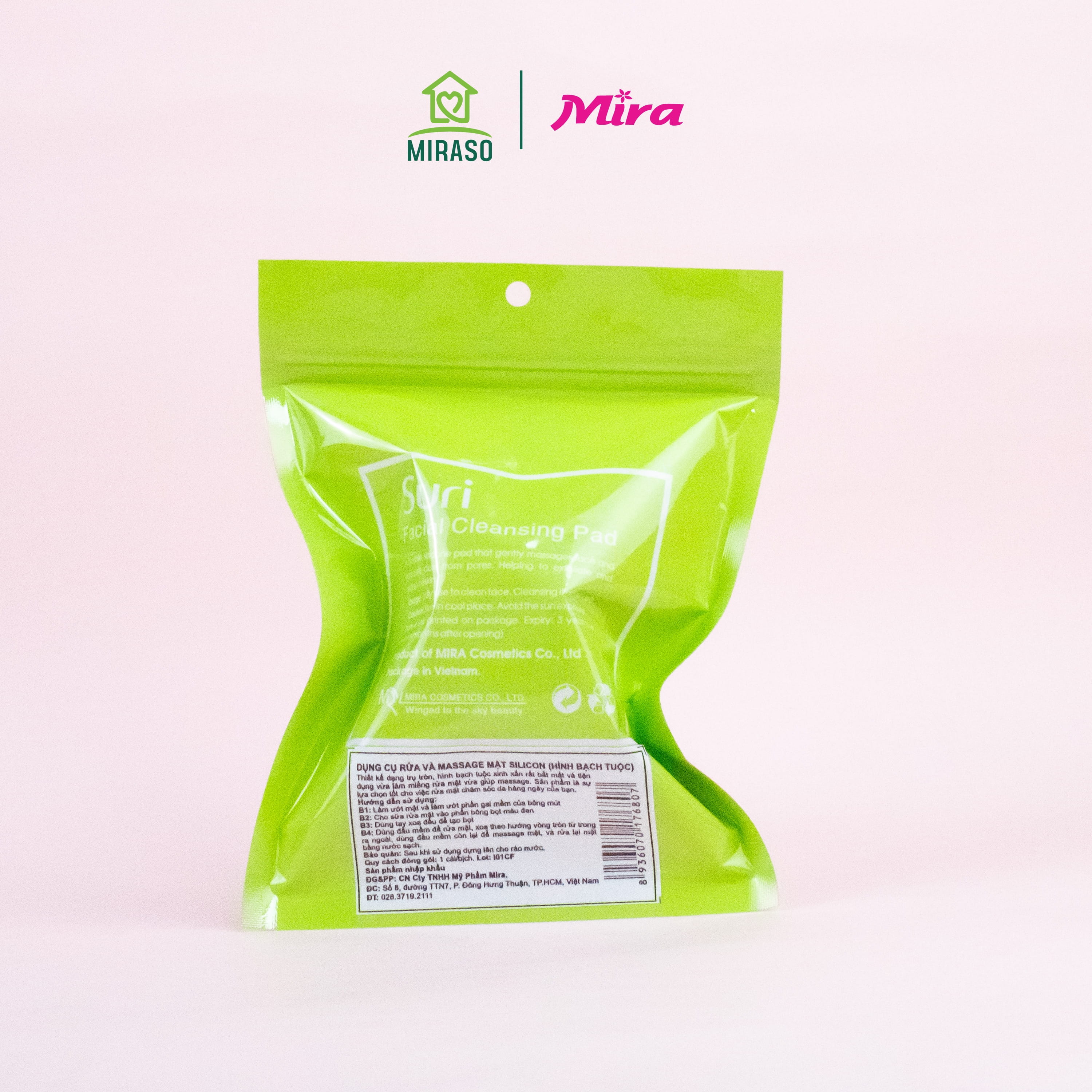 Dụng Cụ Rửa Mặt Suri Silicon ( Hình Bạch Tuộc ) E494 #Hồng