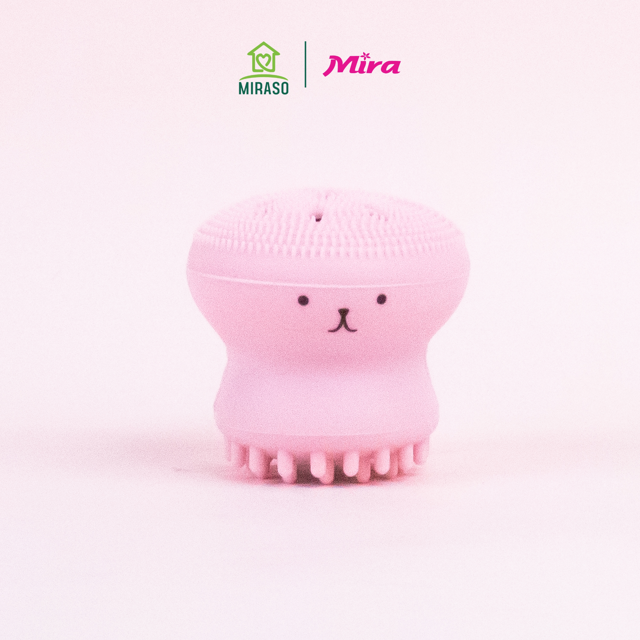 Dụng Cụ Rửa Mặt Suri Silicon ( Hình Bạch Tuộc ) E494 #Hồng