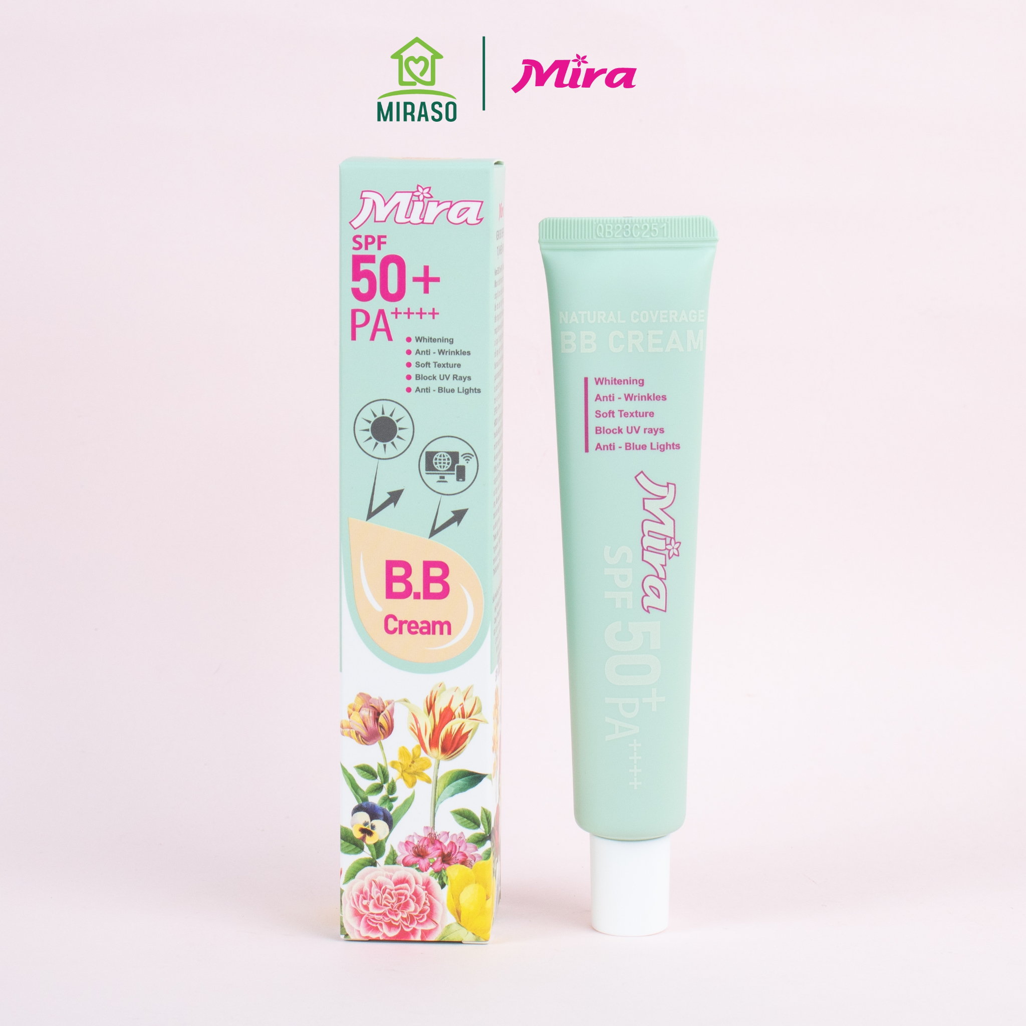 KEM BB CHE PHỦ TỰ NHIÊN MIRA BB CREAM SPF50+ PA++++