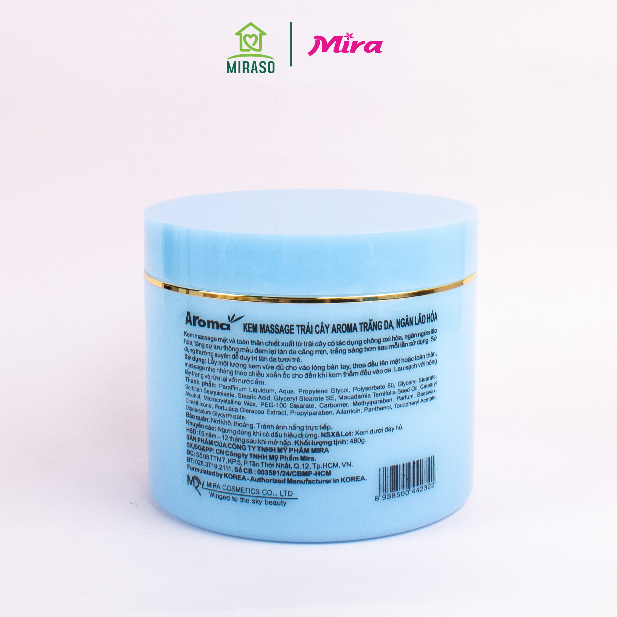 KEM MASSAGE TRÁI CÂY AROMA TRẮNG DA, NGĂN LÃO HÓA