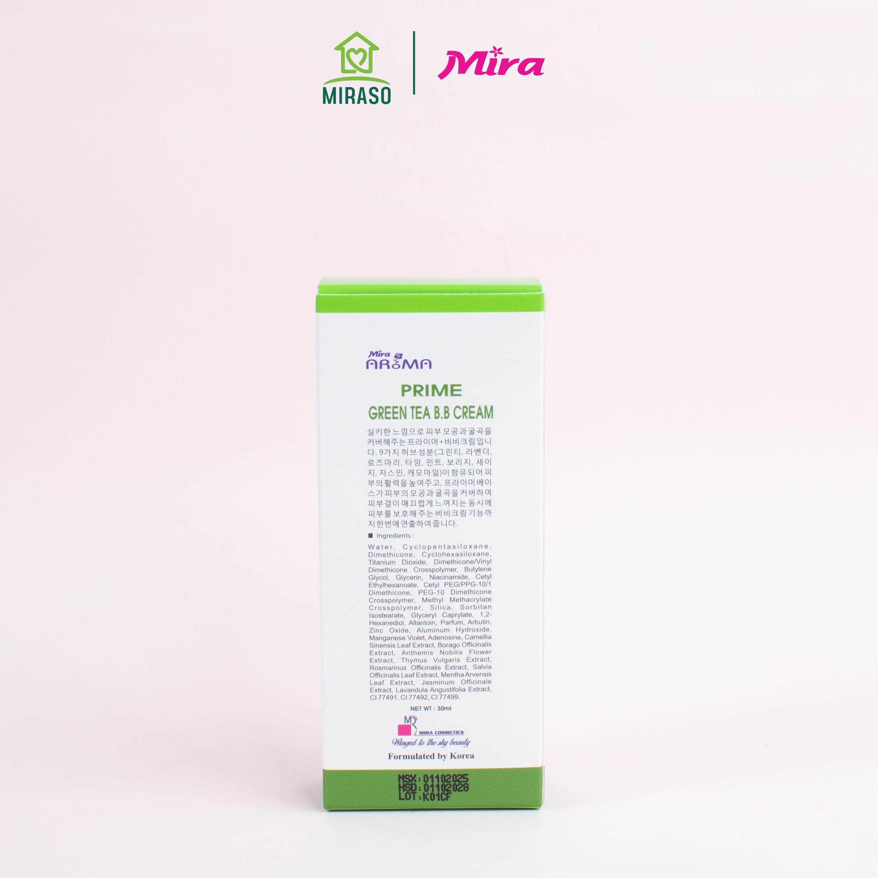 KEM NỀN TRÀ XANH MIRA AROMA _ ĐA NĂNG