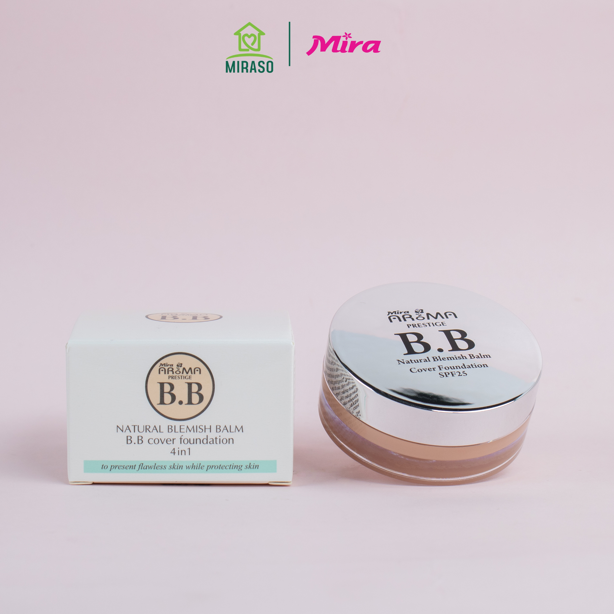 Kem Che Khuyết Điểm Mira Aroma BB Natural Blemish Balm Cover Foundation SPF25 PA+++