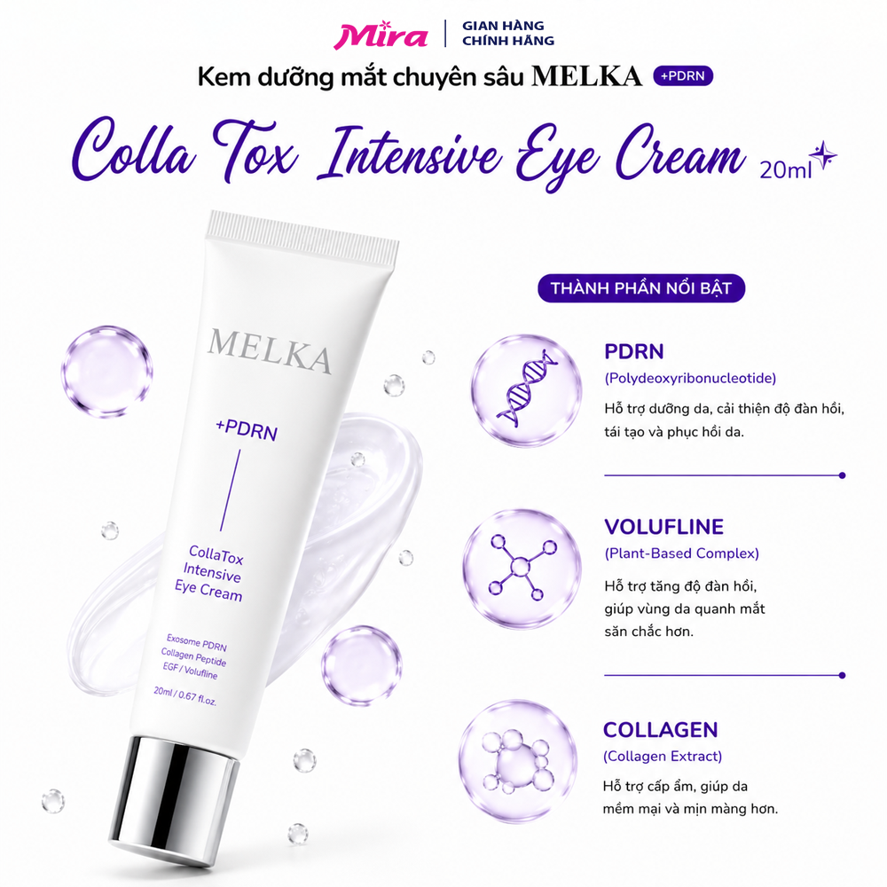 Kem Dưỡng Mắt Melka Colla Tox Intensive Eye Cream