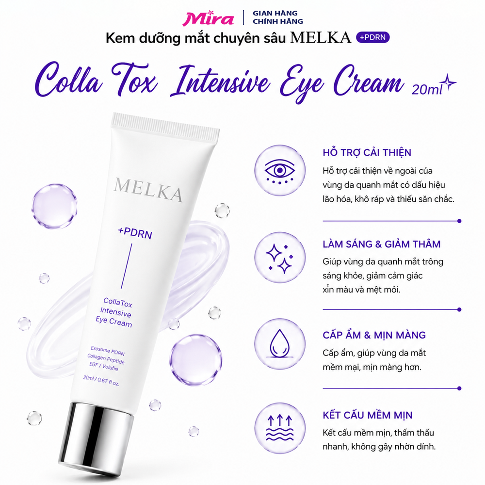 Kem Dưỡng Mắt Melka Colla Tox Intensive Eye Cream