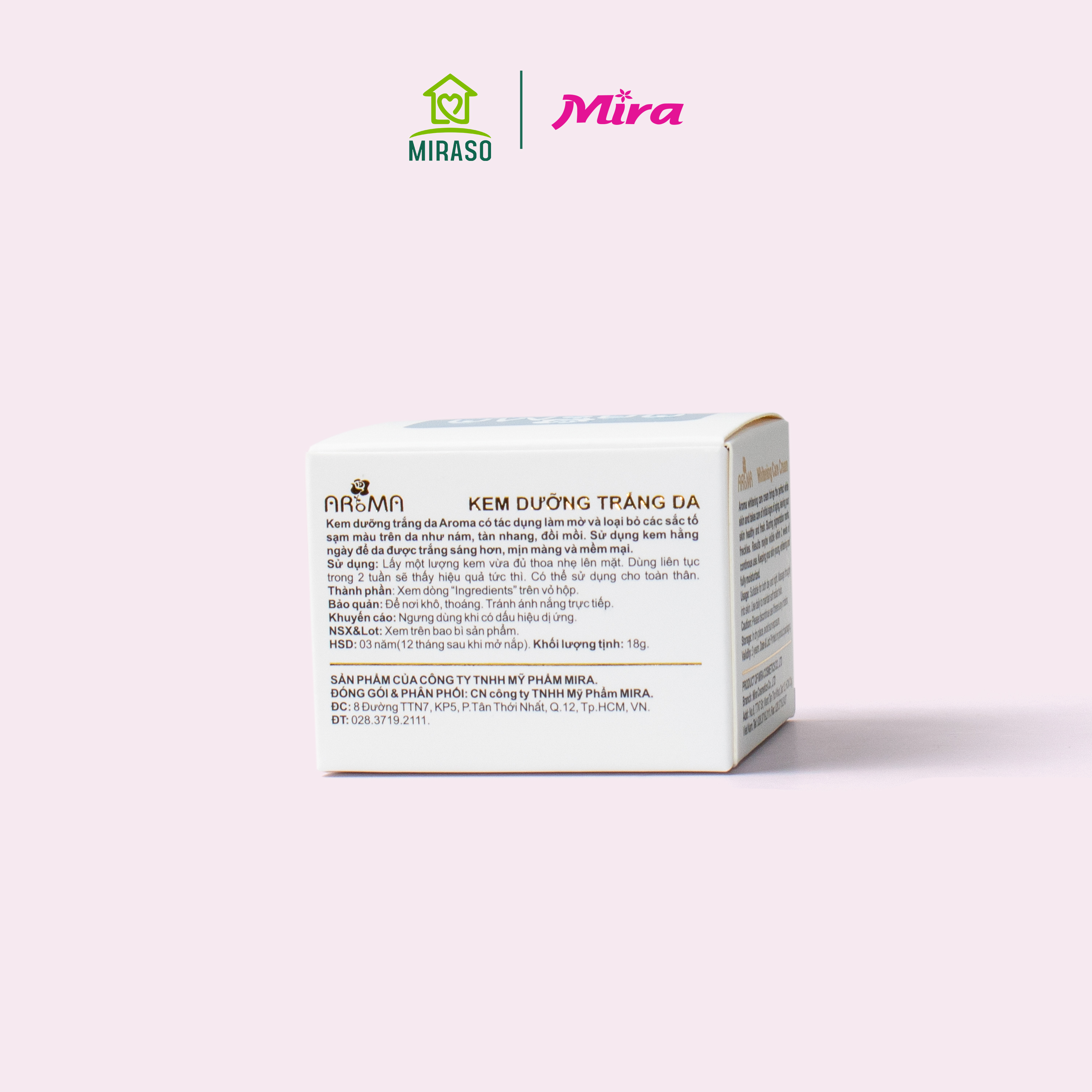 Kem Dưỡng Sáng Da Aroma Whitening Care Cream