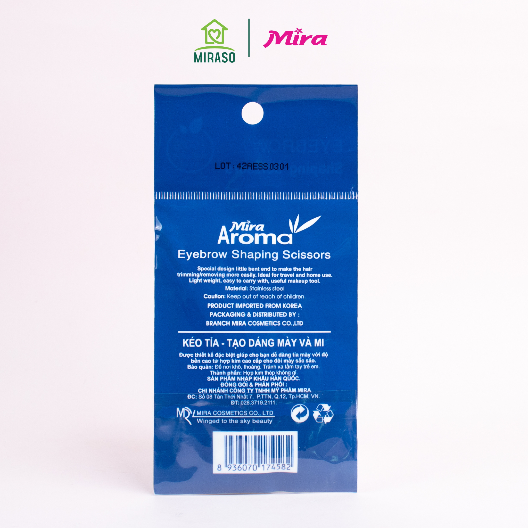 Kéo tỉa mày cao cấp Aroma C282