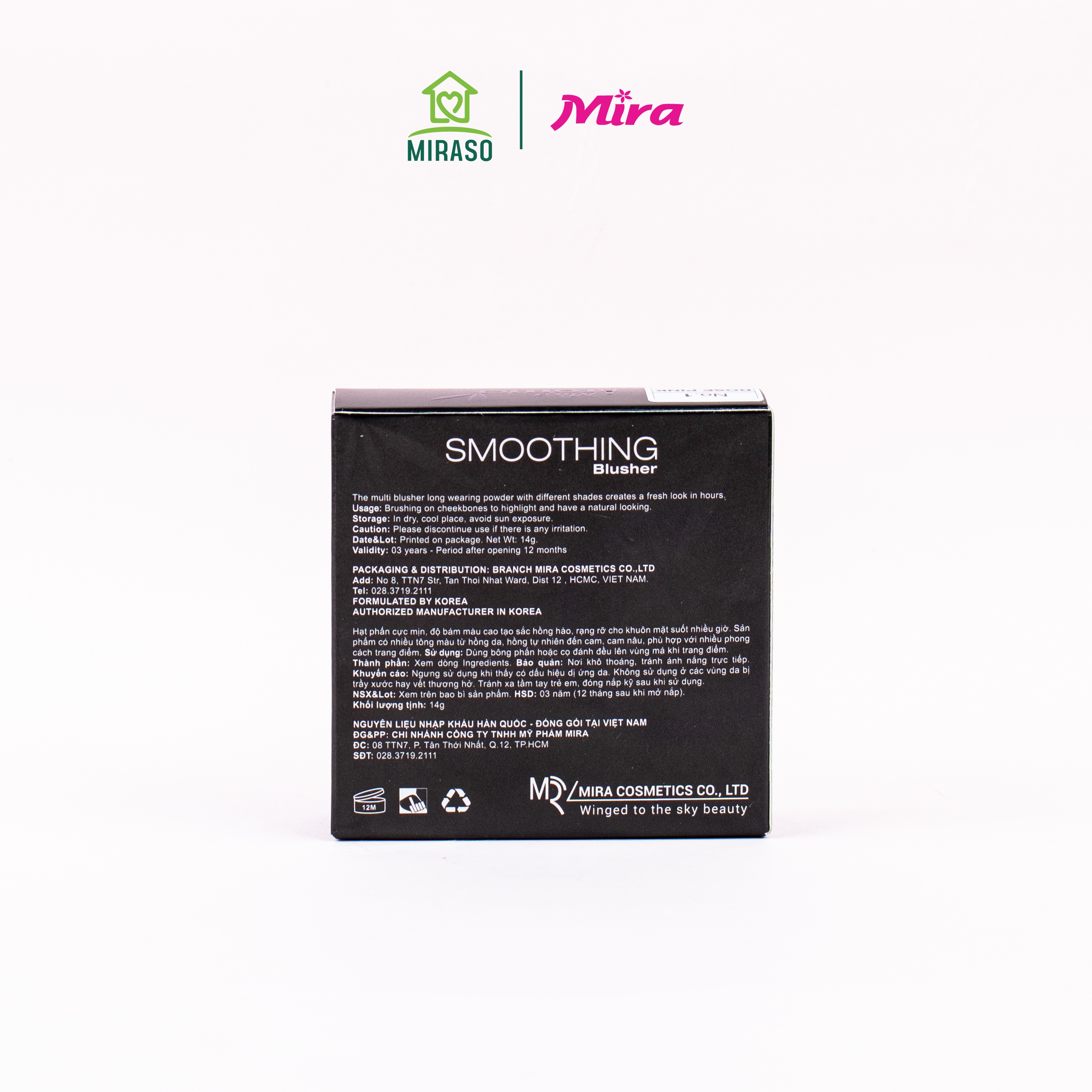Má Hồng Smoothing Blusher Mira Aroma
