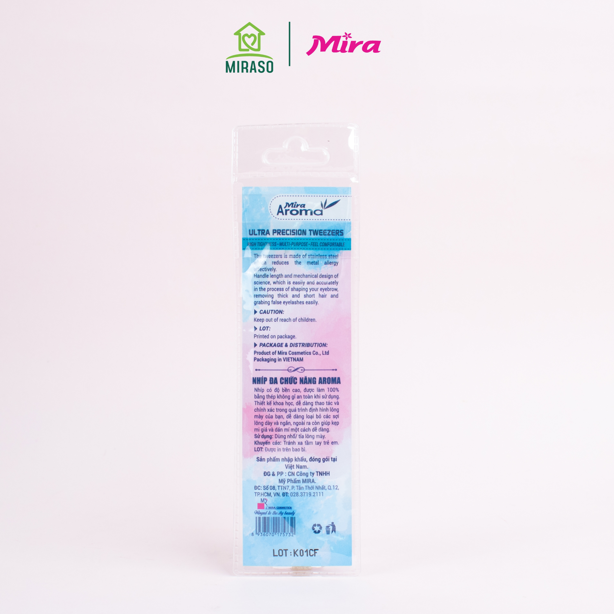 Nhíp Đa Chức Năng Aroma Đen Hồng C515
