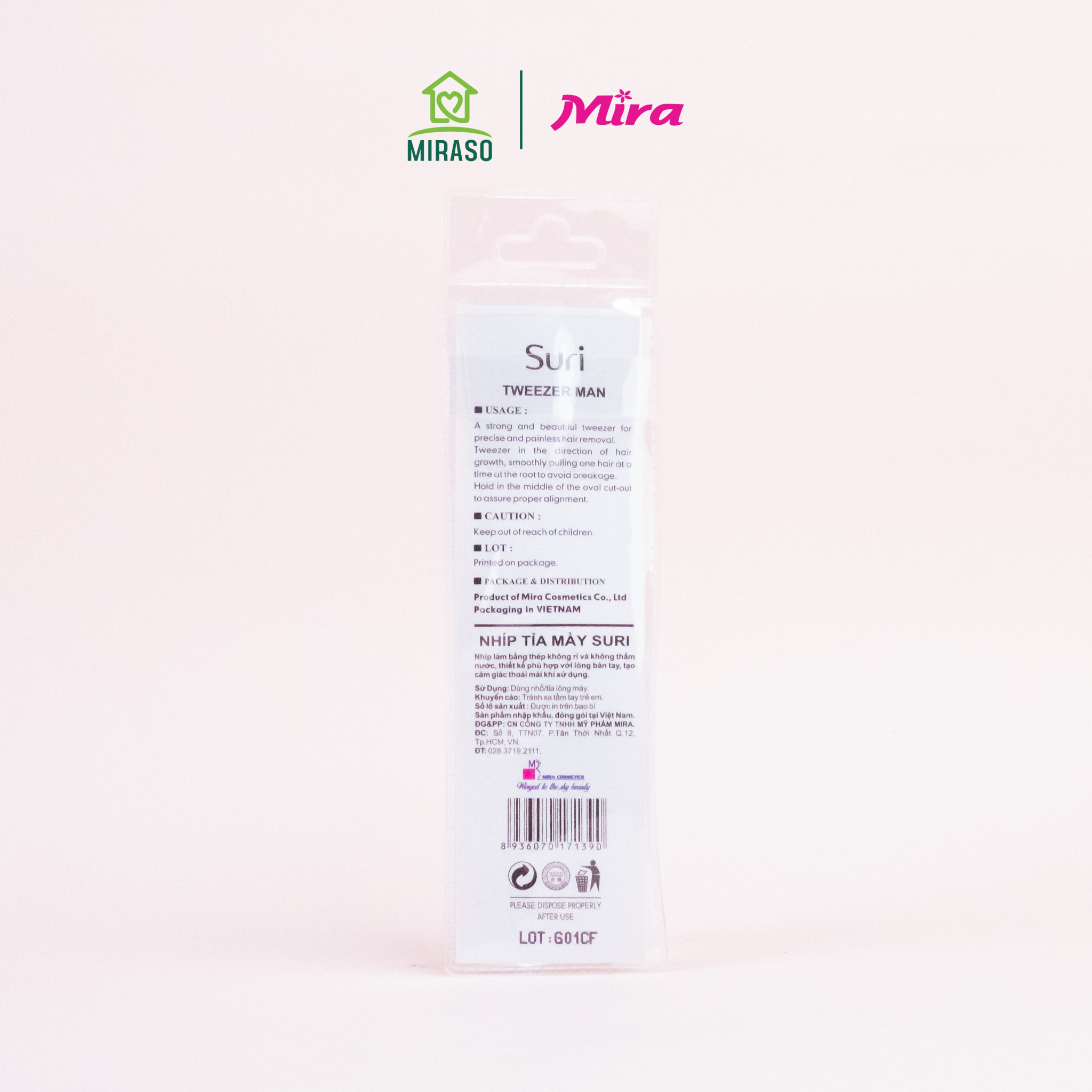 Nhíp Tỉa Lông Mày Suri Tweezerman Ultra Precision E428