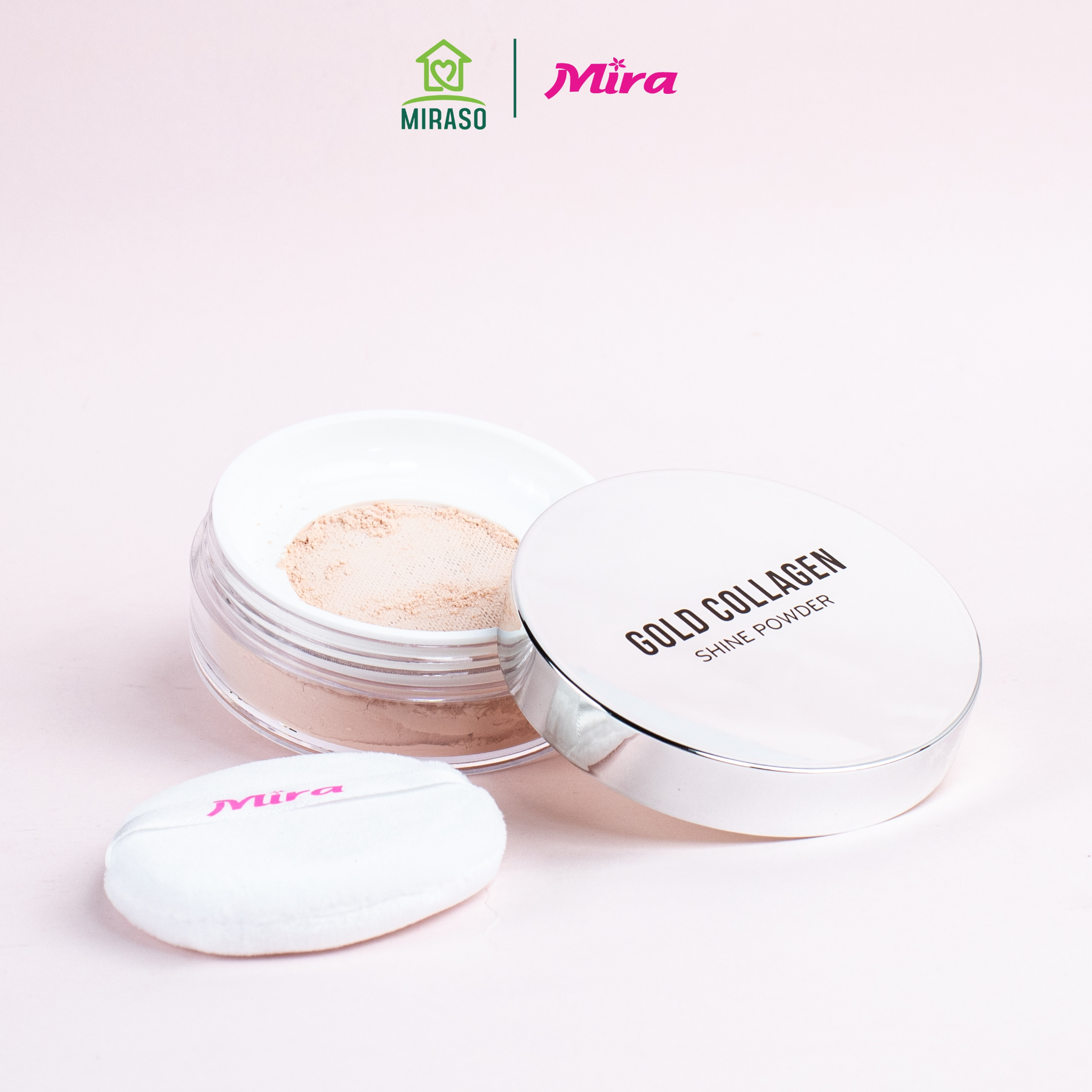 Phấn Phủ Mira Aroma Gold Collagen Shine Powder