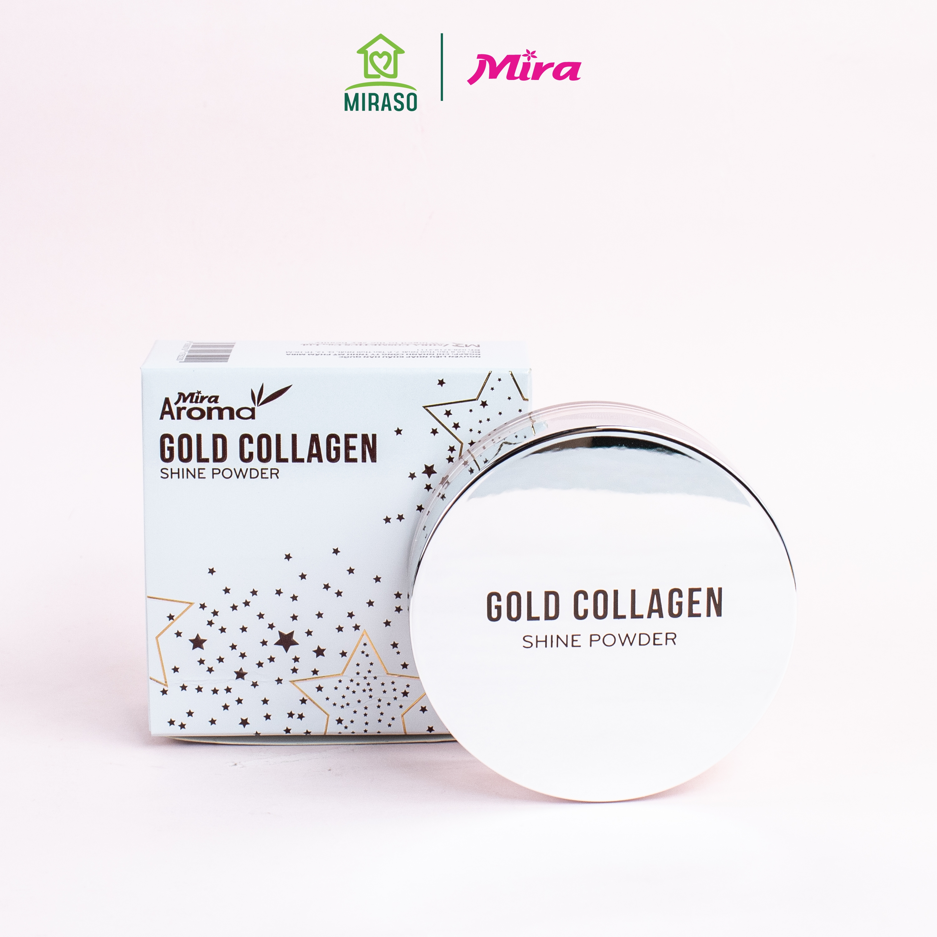 Phấn Phủ Mira Aroma Gold Collagen Shine Powder