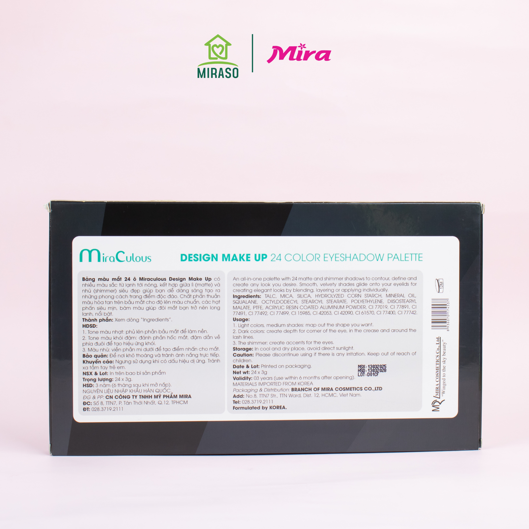 Phấn Mắt Miraculous Design Make Up 24 Colors