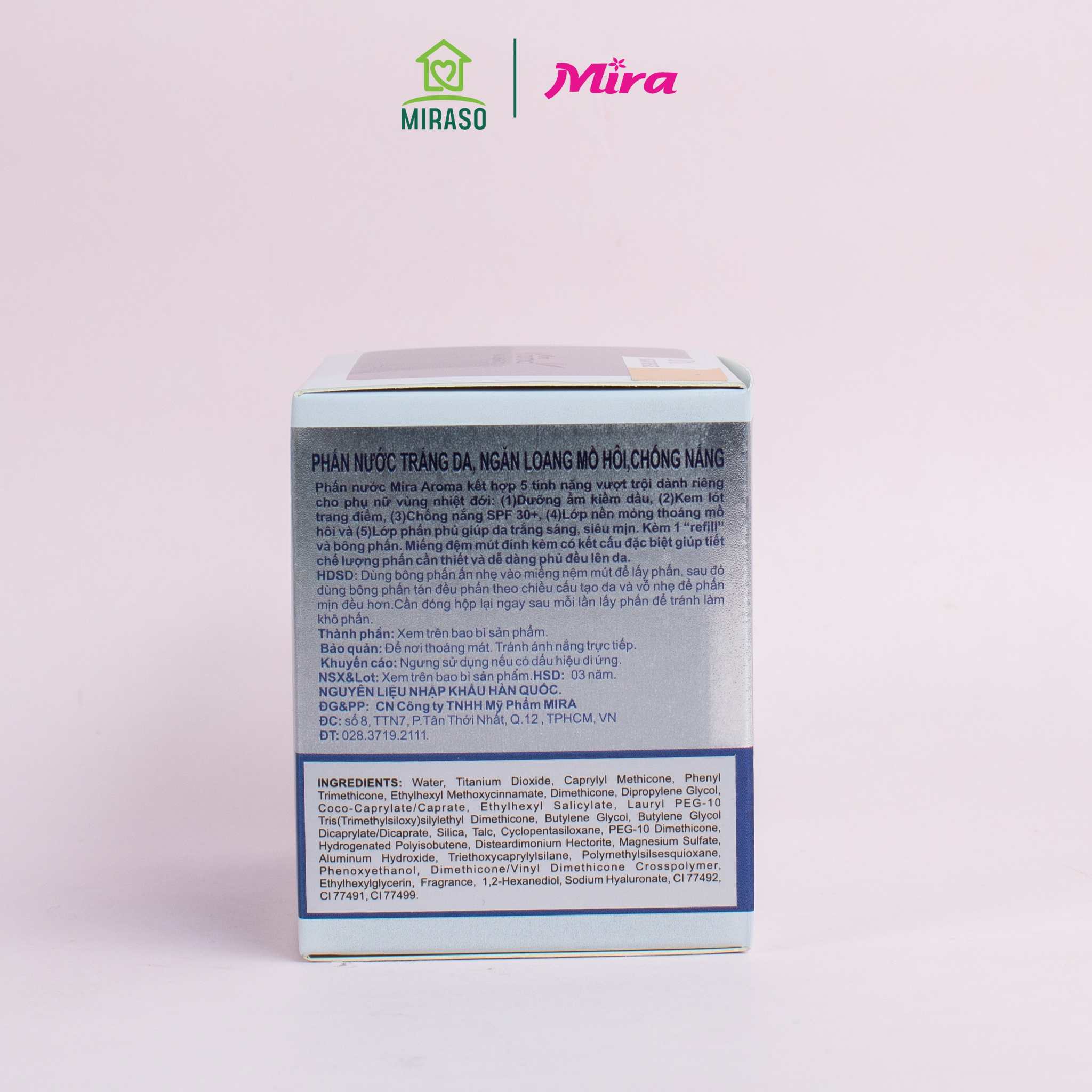 Phấn Nước Mira Aroma CC Cushion Ultra Moist Coverage SPF 30 PA+++