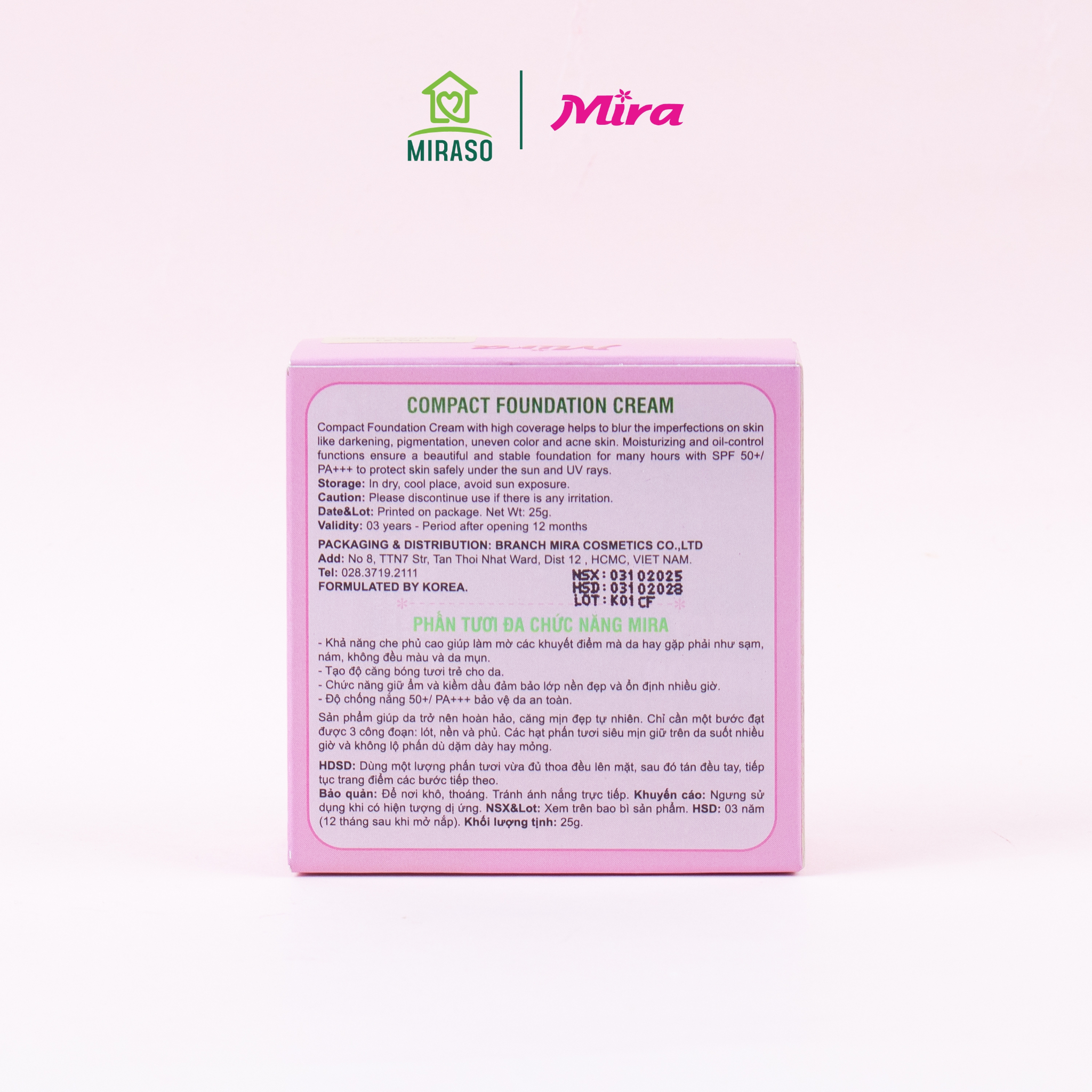 Phấn Nước Trang Điểm Mira Air DD Cushion