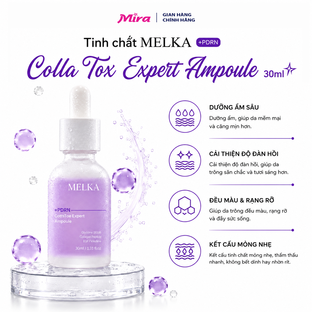 Serum Dưỡng Ẩm Melka Colla Tox Expert Ampoule