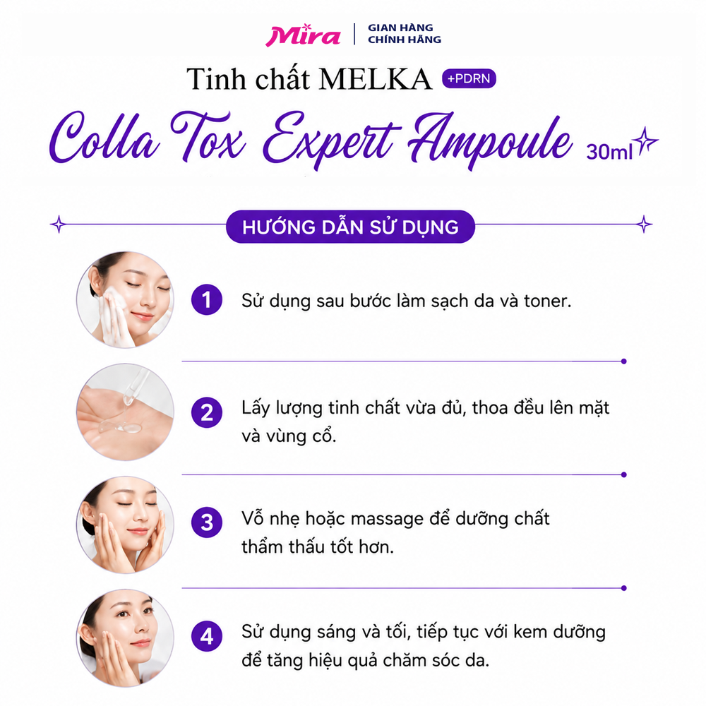 Serum Dưỡng Ẩm Melka Colla Tox Expert Ampoule