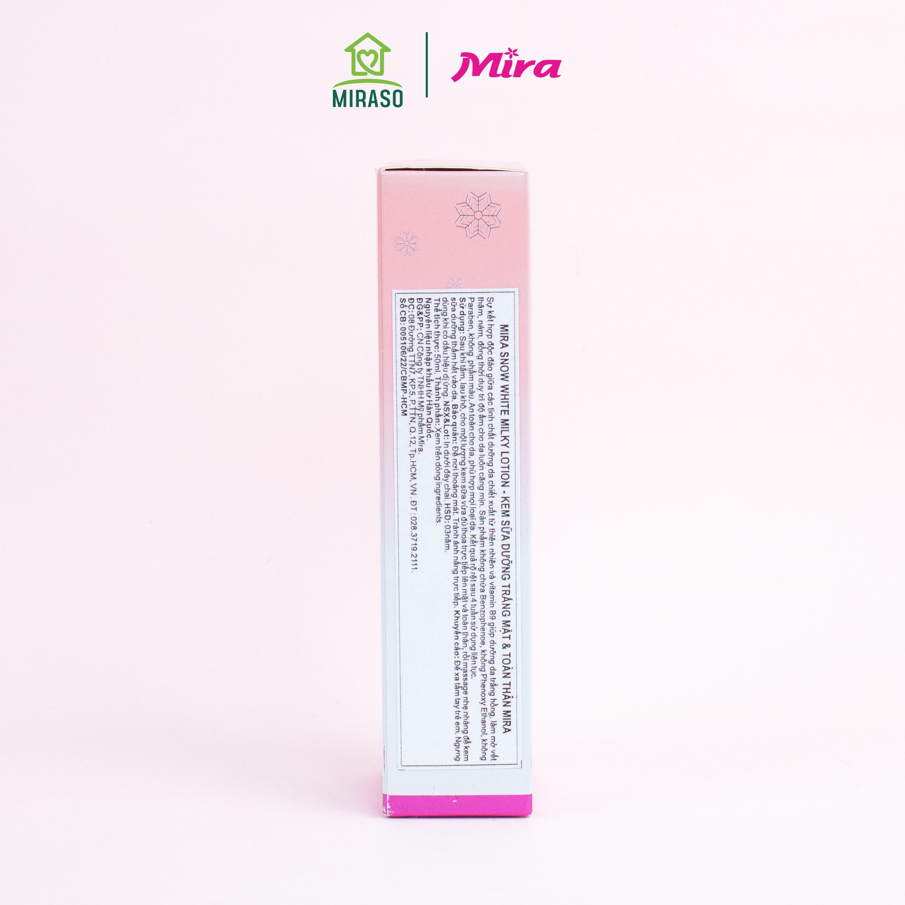 Sữa Dưỡng Trắng Da Mặt Và toàn Thân Chiết Xuất Từ Sữa Non Mira