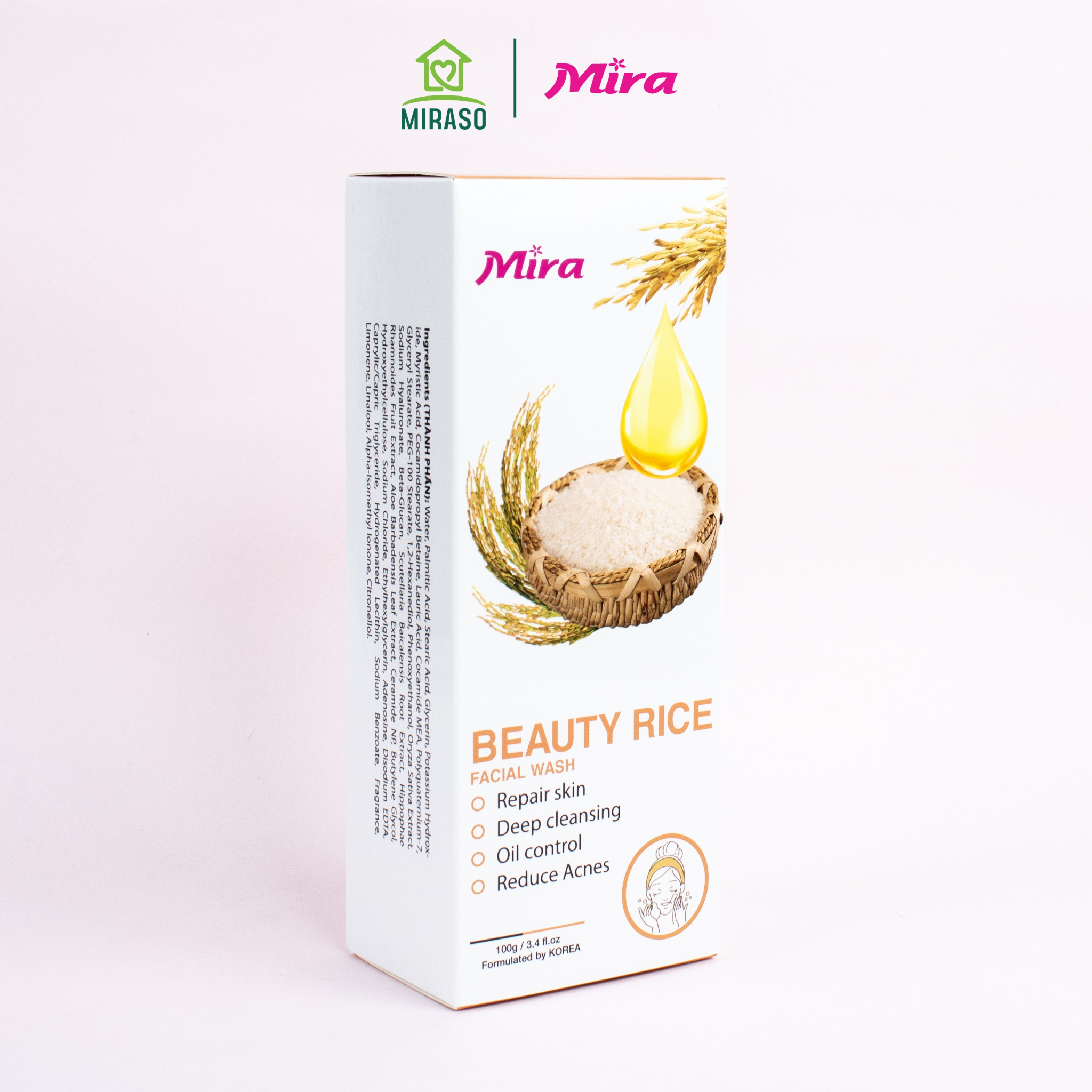 Sữa Rửa Mặt Chiết Xuất Từ Gạo