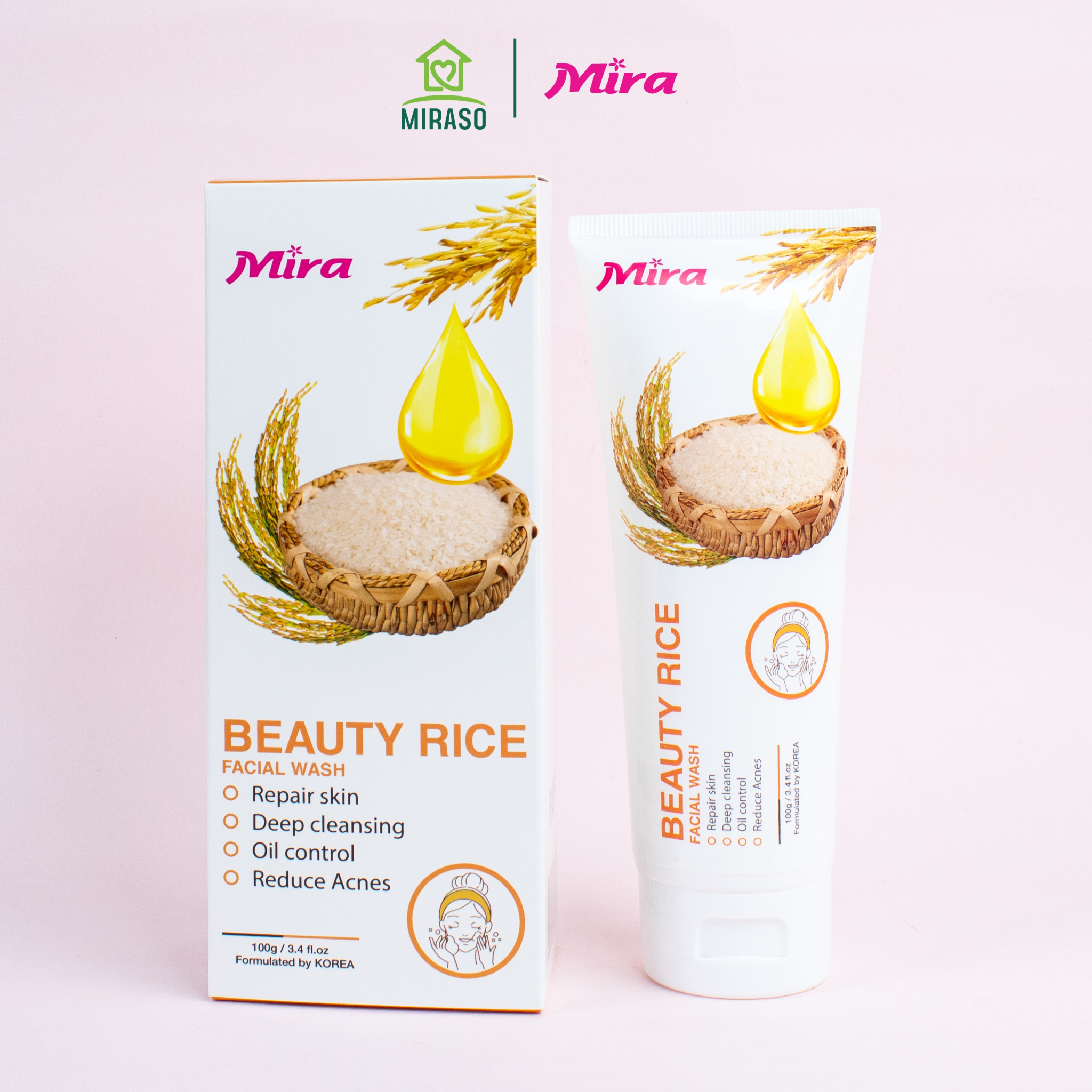 Sữa Rửa Mặt Chiết Xuất Từ Gạo