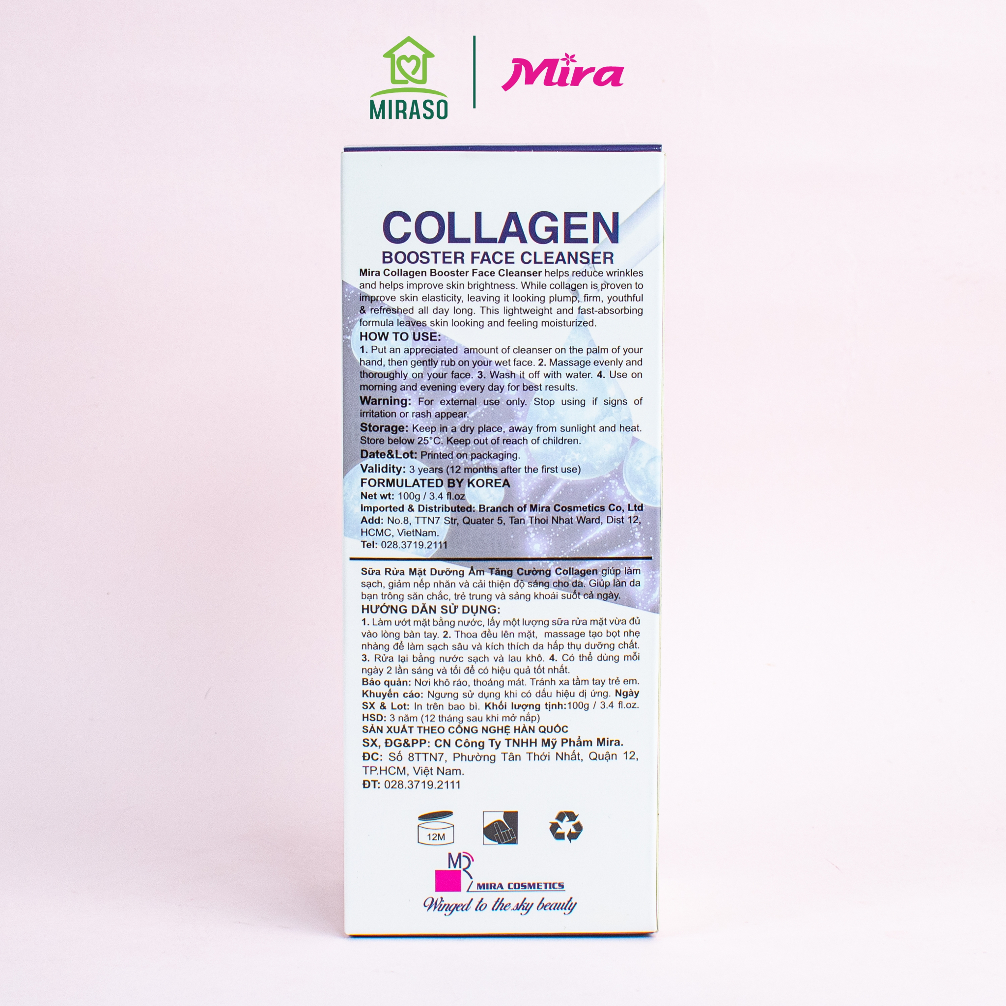 Sữa Rửa Mặt Dưỡng Ẩm Tăng Cường Collagen