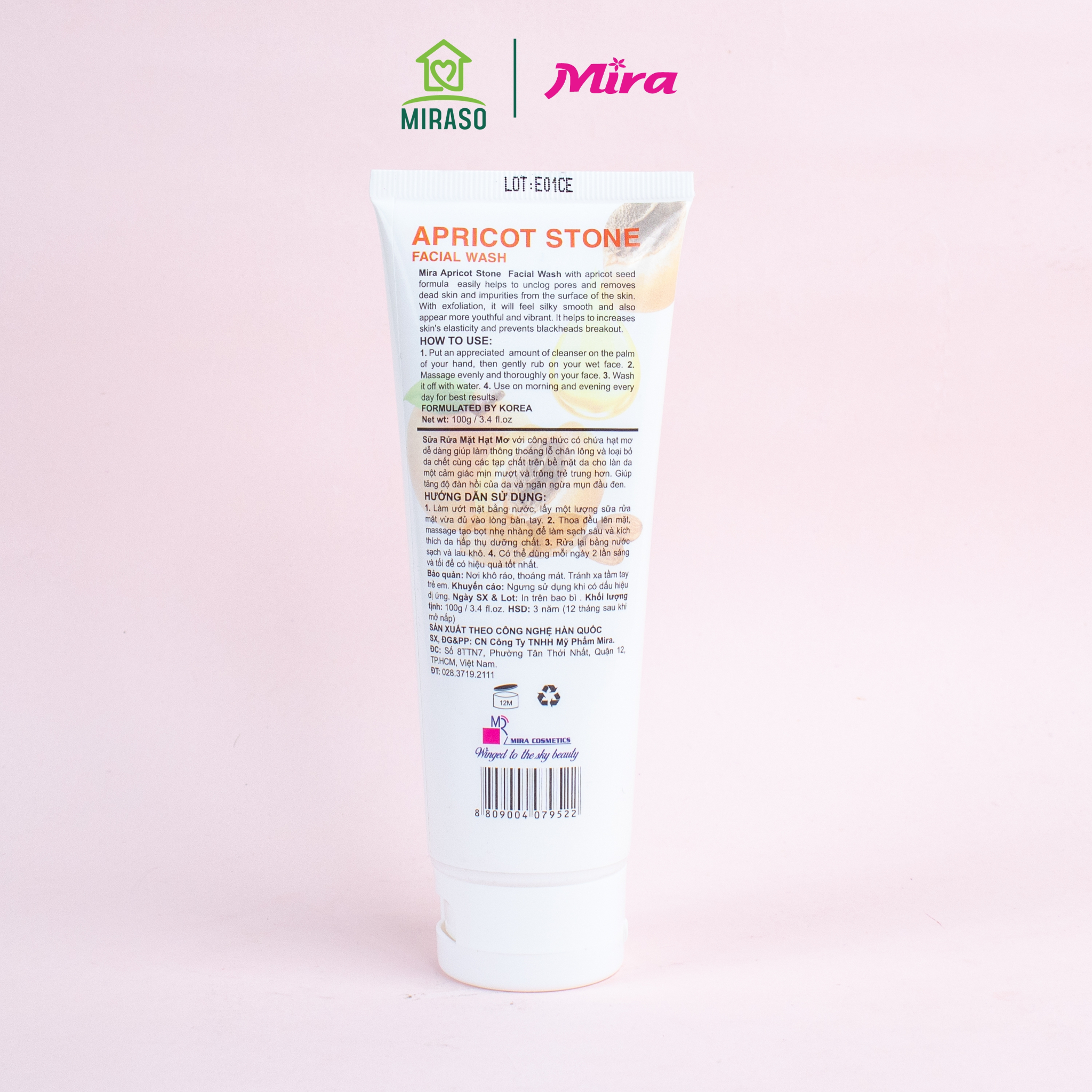 Sữa Rửa Mặt Hạt Mơ